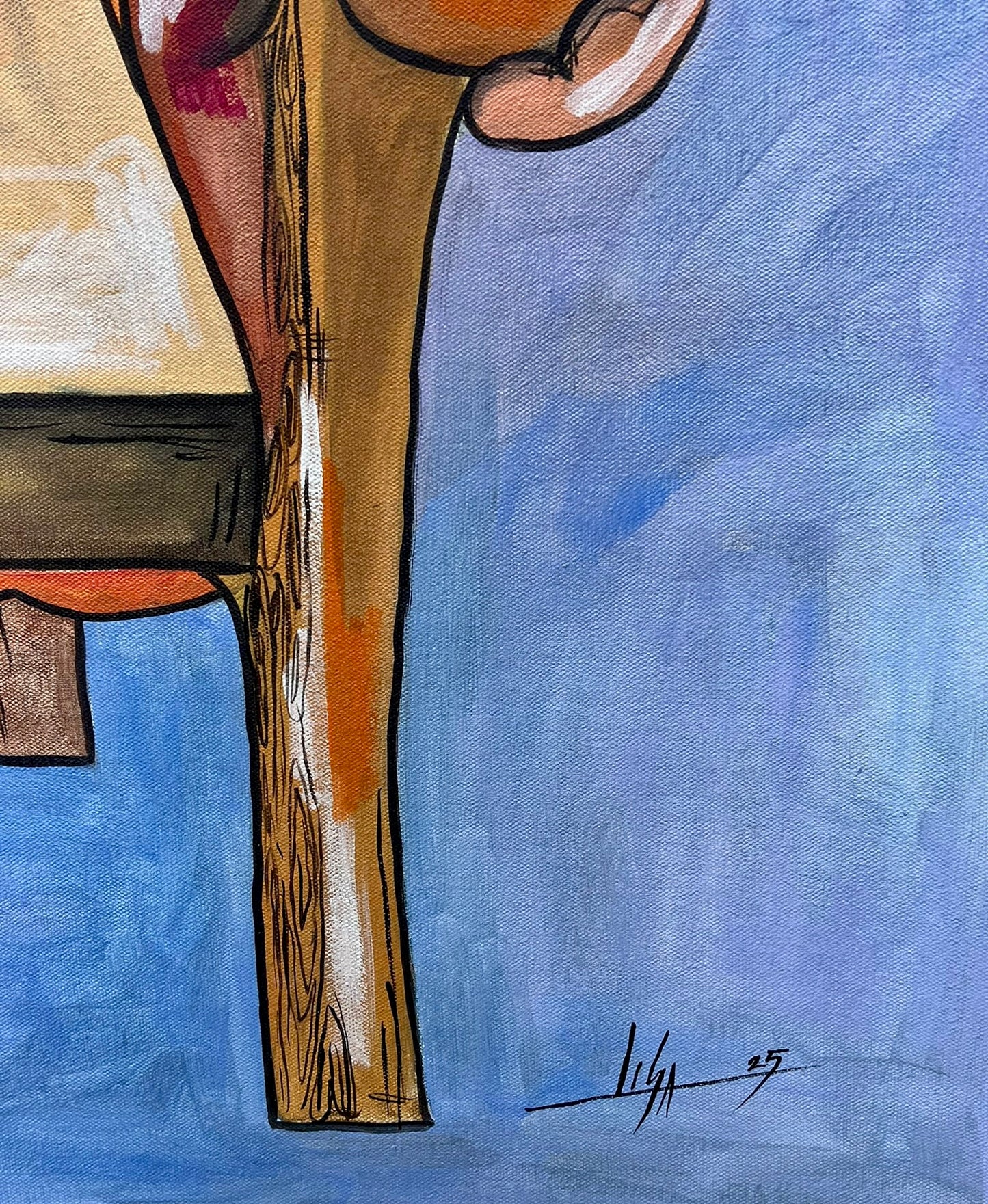 “The Throne of Silence” – Original Oil Painting on Canvas (30” x 43”) Signed