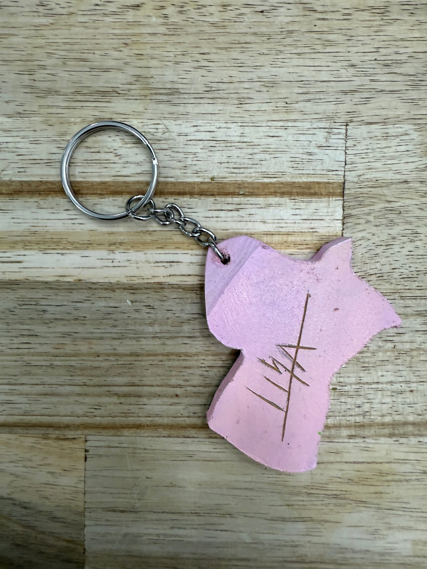 Hand-Painted Wooden Keychain-Moka Coffee Pot | Signed by Lisa | Limited Edition.