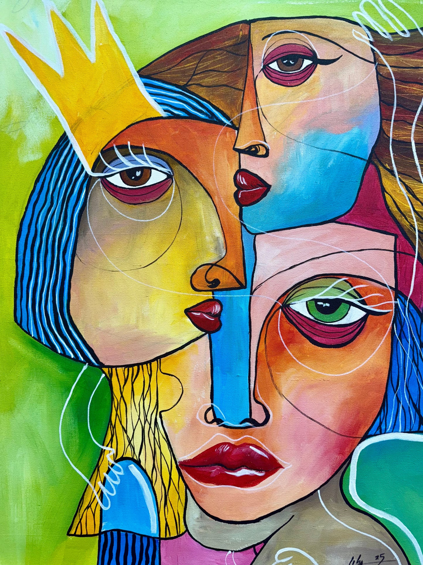 The Ones I Am – Original Acrylic Painting on Canvas (35x27 in)