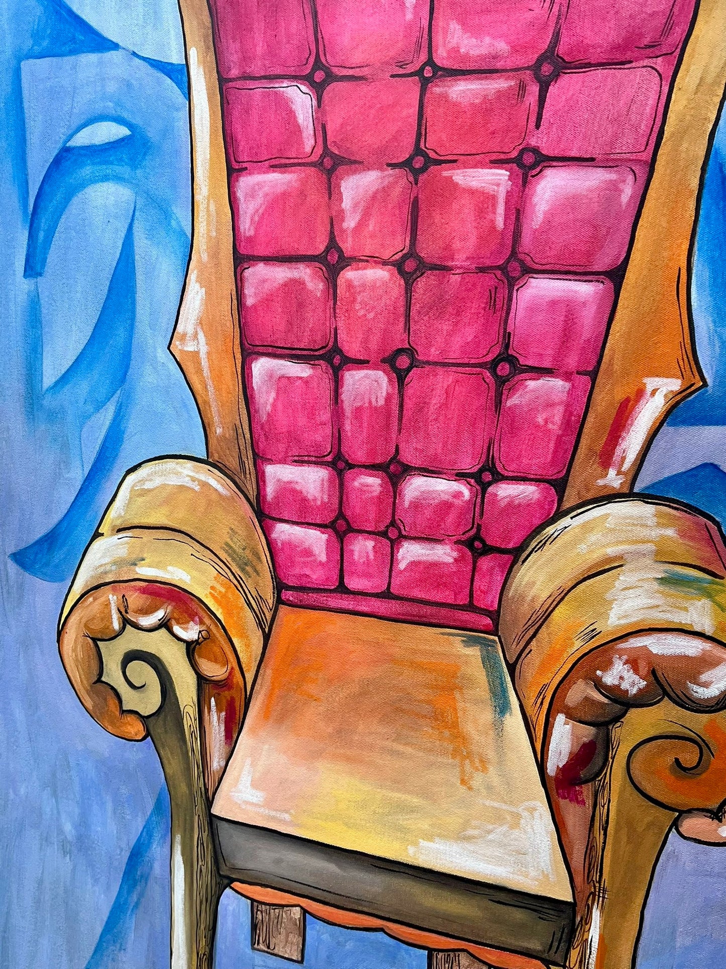 “The Throne of Silence” – Original Oil Painting on Canvas (30” x 43”) Signed