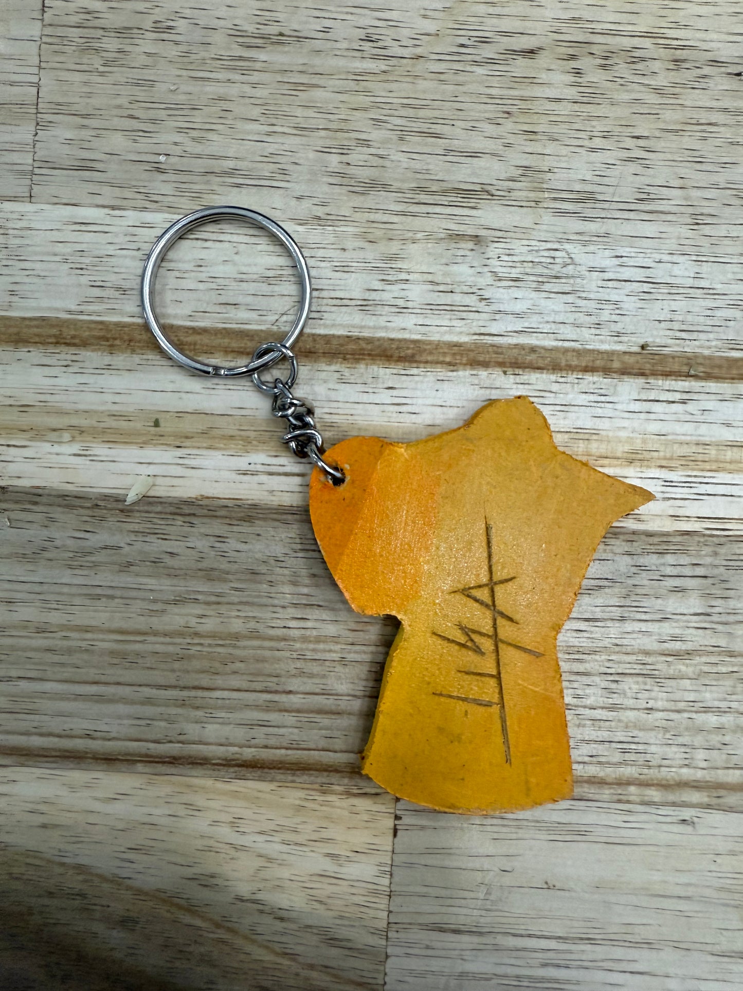 Hand-Painted Wooden Keychain-Moka Coffee Pot | Signed by Lisa | Limited Edition.