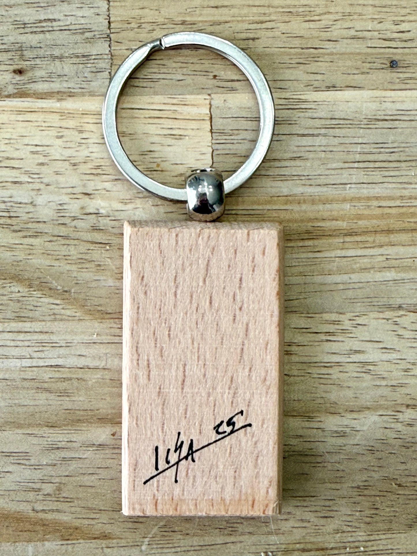 Hand-Painted Wooden Keychain – Signed by Lisa – Limited Edition