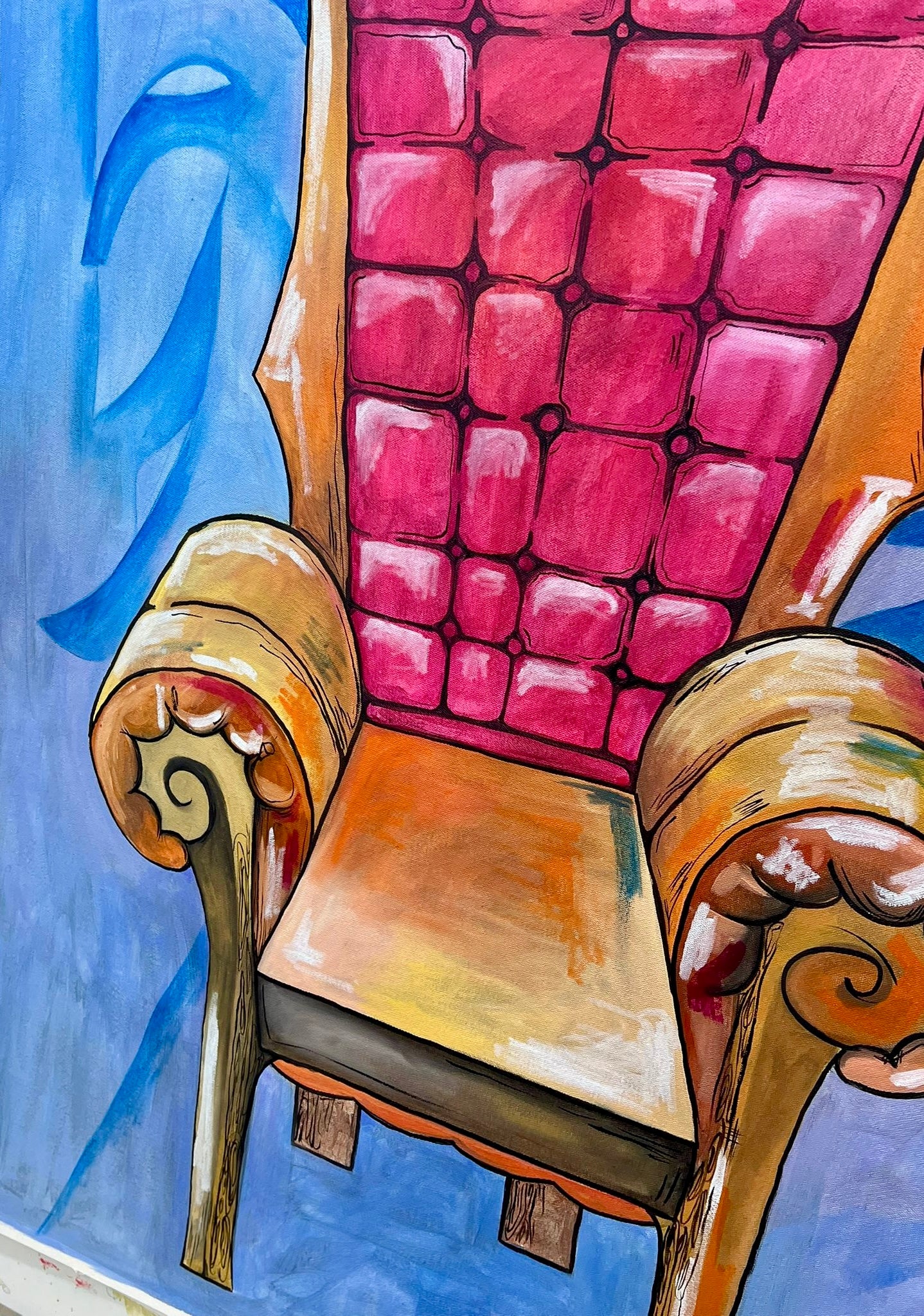 “The Throne of Silence” – Original Oil Painting on Canvas (30” x 43”) Signed