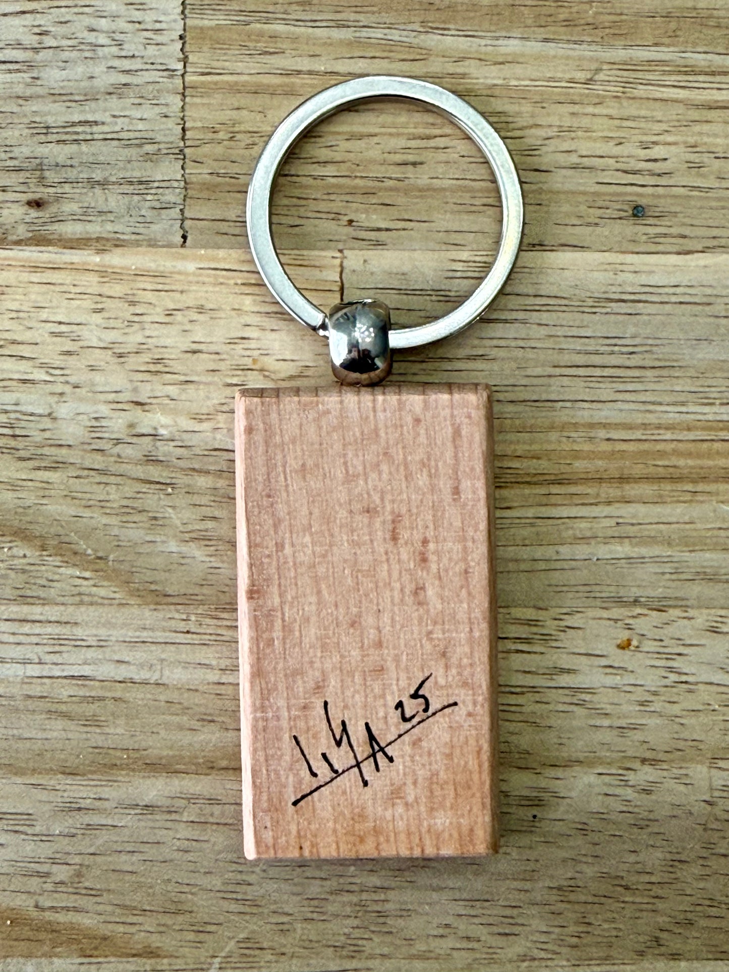 Hand-Painted Wooden Keychain – Signed by Lisa – Limited Edition