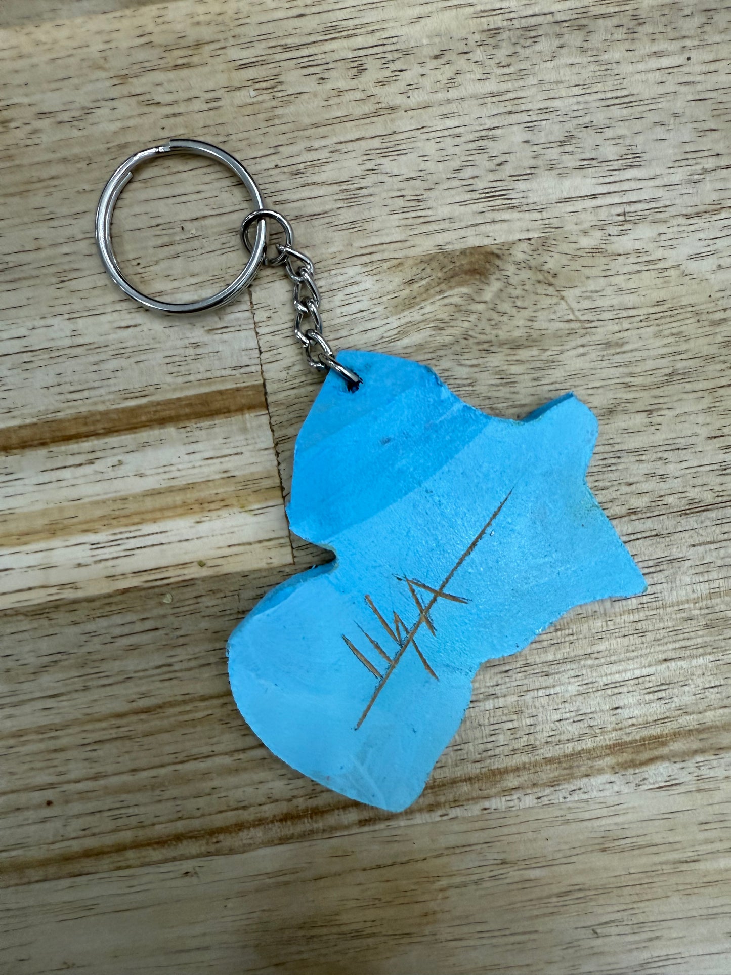 Hand-Painted Wooden Keychain-Moka Coffee Pot | Signed by Lisa | Limited Edition.