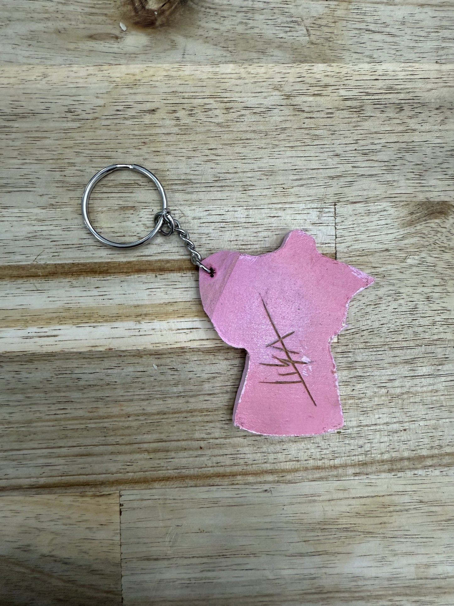 Hand-Painted Wooden Keychain-Moka Coffee Pot | Signed by Lisa | Limited Edition.