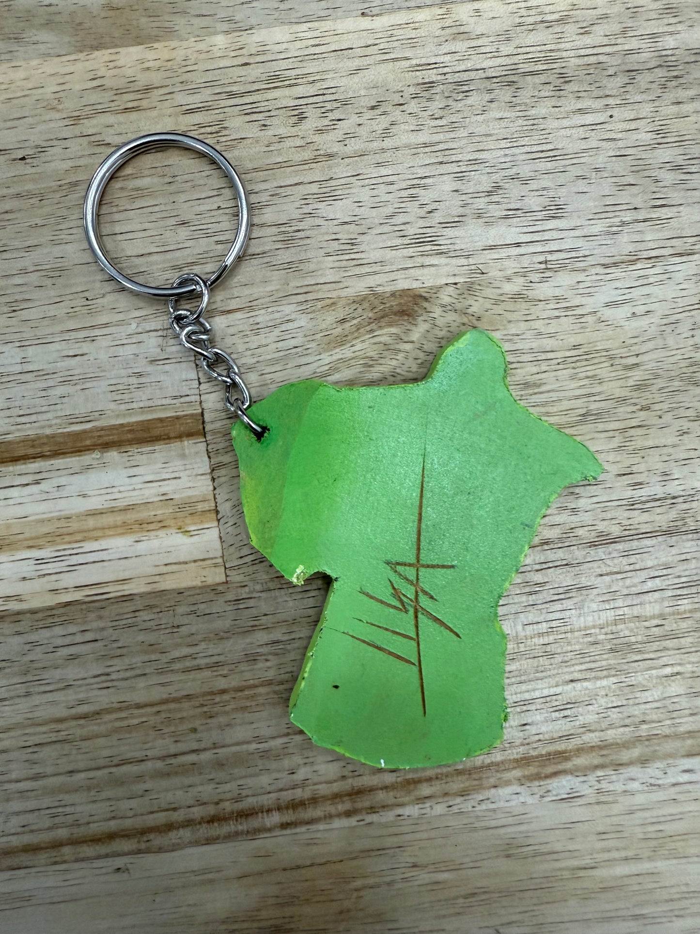 š¹ Hand-Painted Wooden Keychain ā Moka Coffee Pot | Signed by Lisa | Limited Edition š¹