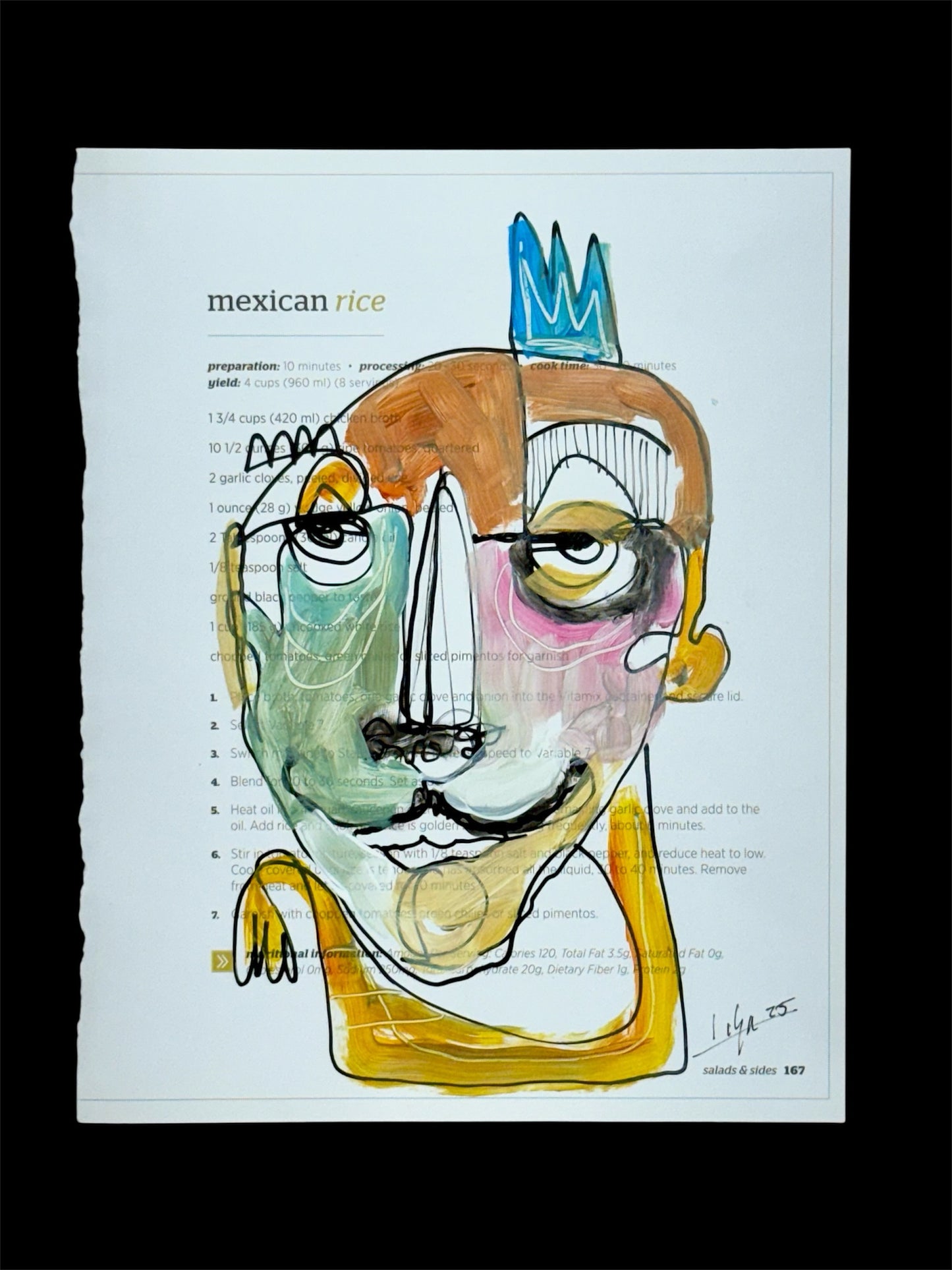 Original Acrylic/Oil Painting Cuban Art 8”x10” Artwork on Paper by LISA.