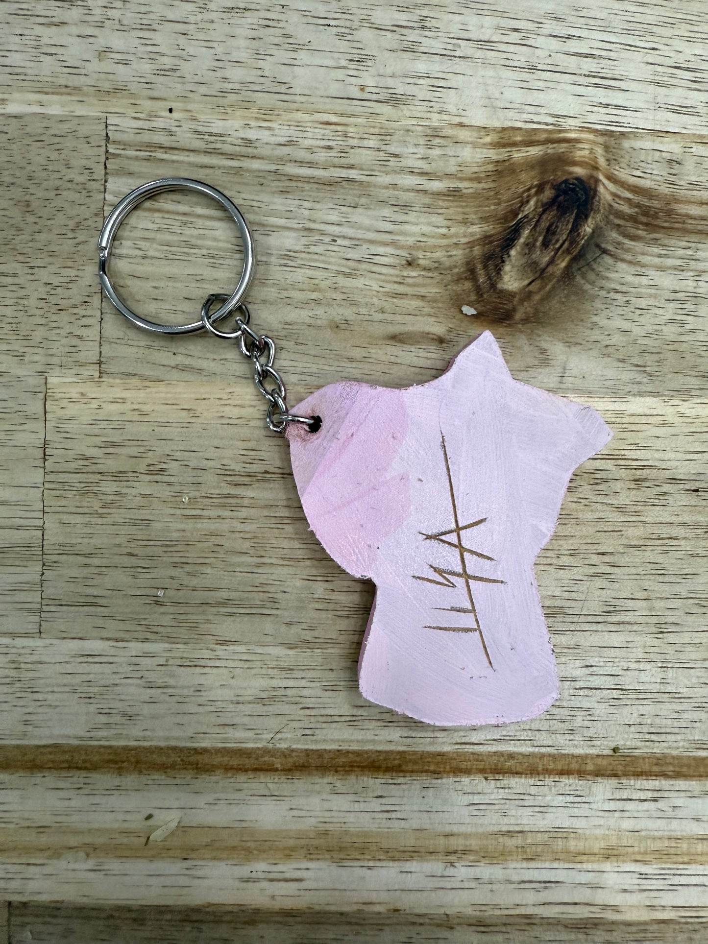 🔹 Hand-Painted Wooden Keychain – Moka Coffee Pot | Signed by Lisa | Limited Edition 🔹