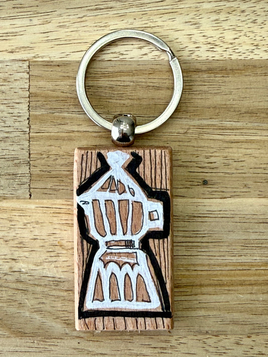 Hand-Painted Wooden Keychain – Signed by Lisa – Limited Edition