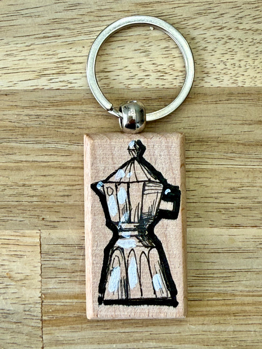 Hand-Painted Wooden Keychain – Signed by Lisa – Limited Edition