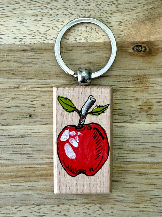Hand-Painted Wooden Keychain – Signed by Lisa – Limited Edition