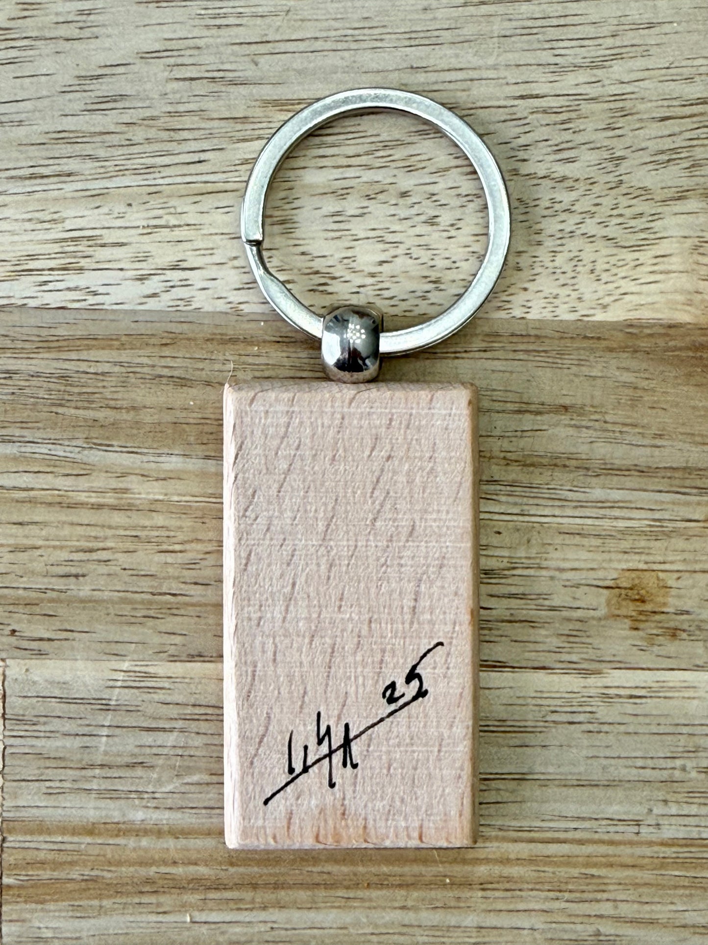 Hand-Painted Wooden Keychain – Signed by Lisa – Limited Edition