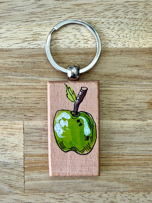 Hand-Painted Wooden Keychain – Signed by Lisa – Limited Edition