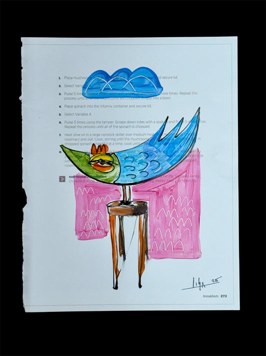 Original Acrylic/Oil Painting Cuban Art 8”x10” Artwork on Paper by LISA