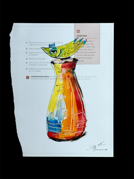 Original Acrylic/Oil Painting Cuban Art 8”x10” Artwork on Paper by LISA