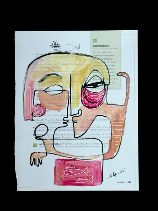 Original Acrylic/Oil Painting Cuban Art 8”x10” Artwork on Paper by LISA