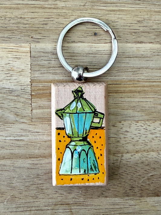 Hand-Painted Wooden Keychain – Signed by Lisa – Limited Edition