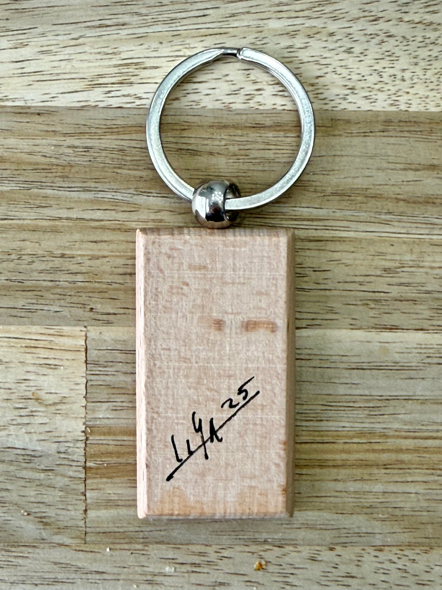 Hand-Painted Wooden Keychain – Signed by Lisa – Limited Edition