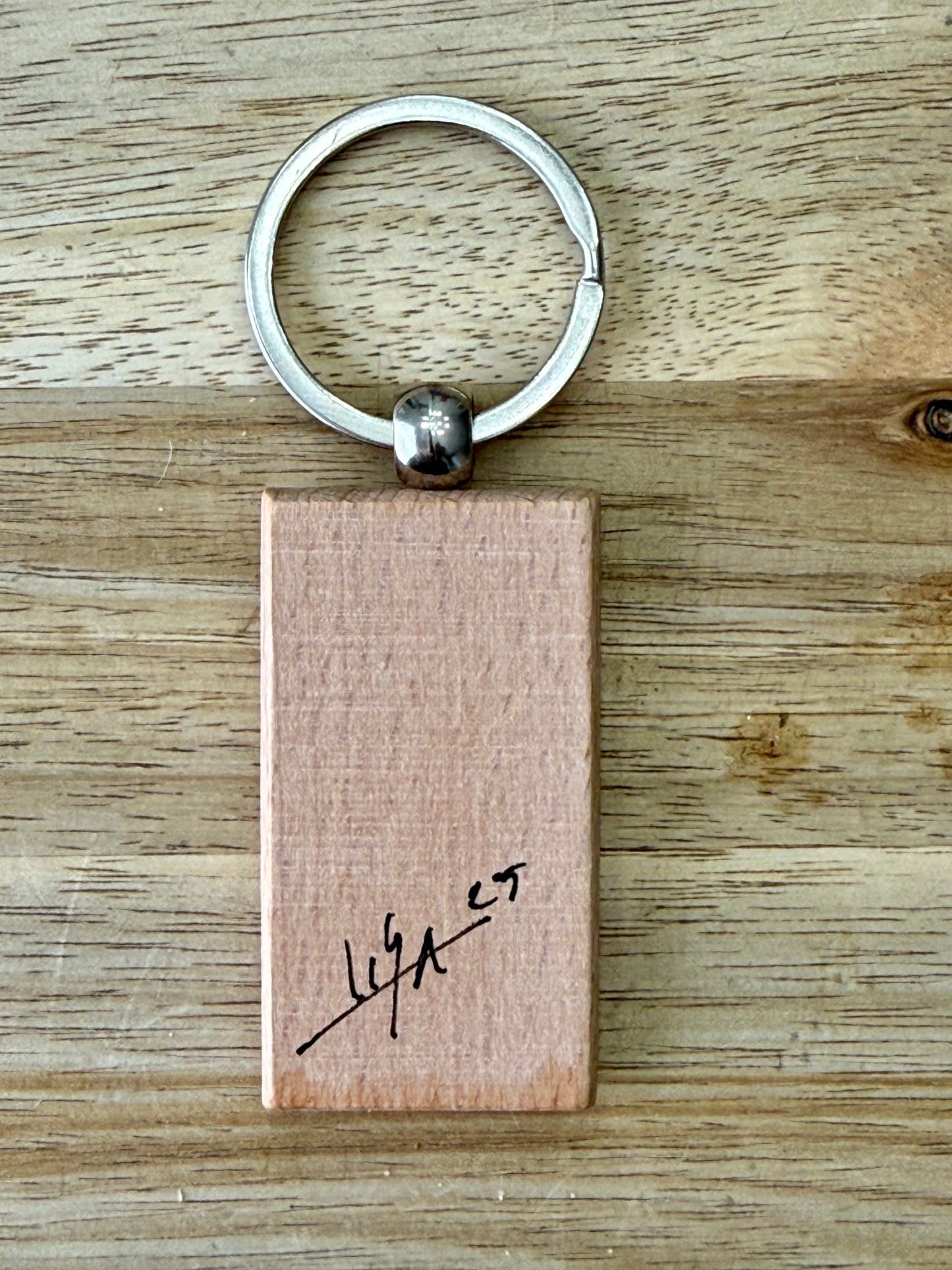 Hand-Painted Wooden Keychain – Signed by Lisa – Limited Edition