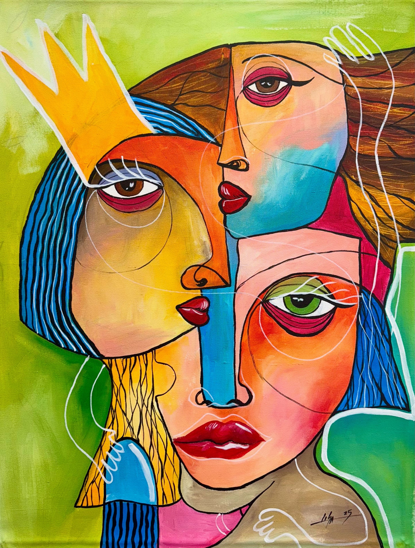 The Ones I Am – Original Acrylic Painting on Canvas (35x27 in)