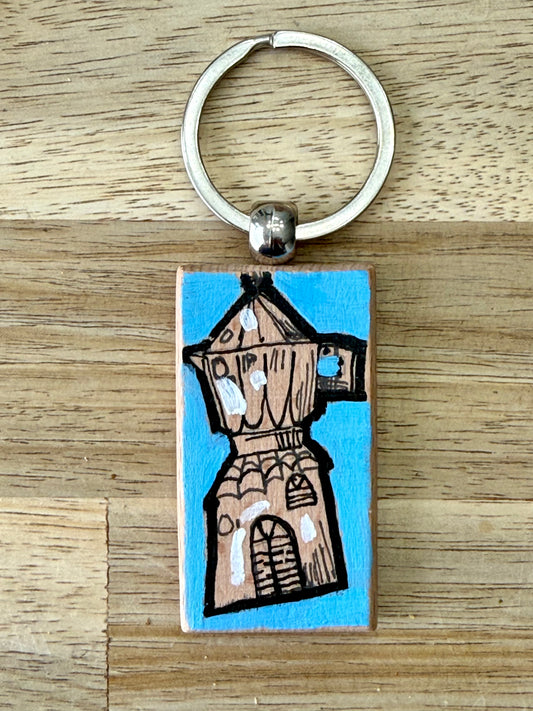 Hand-Painted Wooden Keychain – Signed by Lisa – Limited Edition