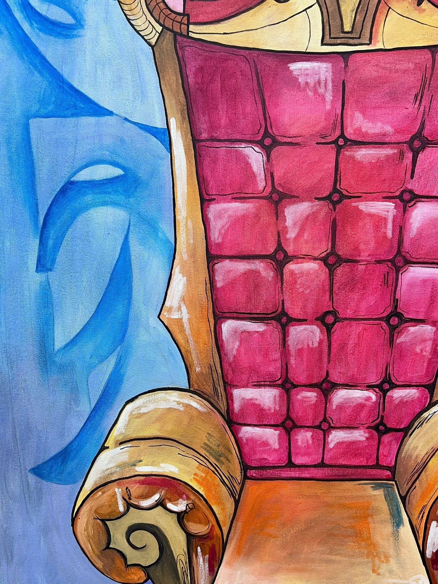 “The Throne of Silence” – Original Oil Painting on Canvas (30” x 43”) Signed