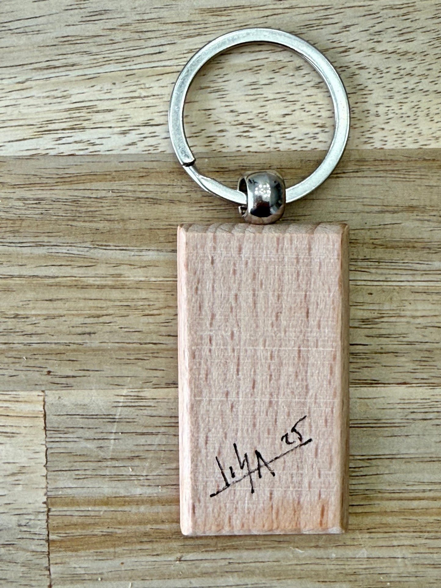 Hand-Painted Wooden Keychain – Signed by Lisa – Limited Edition