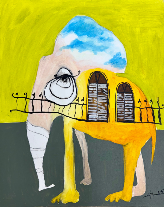 PAINTING ORIGINAL ACRYLIC ON CANVAS PANEL CUBAN ART 16”X20” By LISA.
