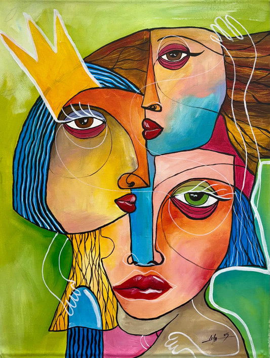 The Ones I Am – Original Acrylic Painting on Canvas (35x27 in)