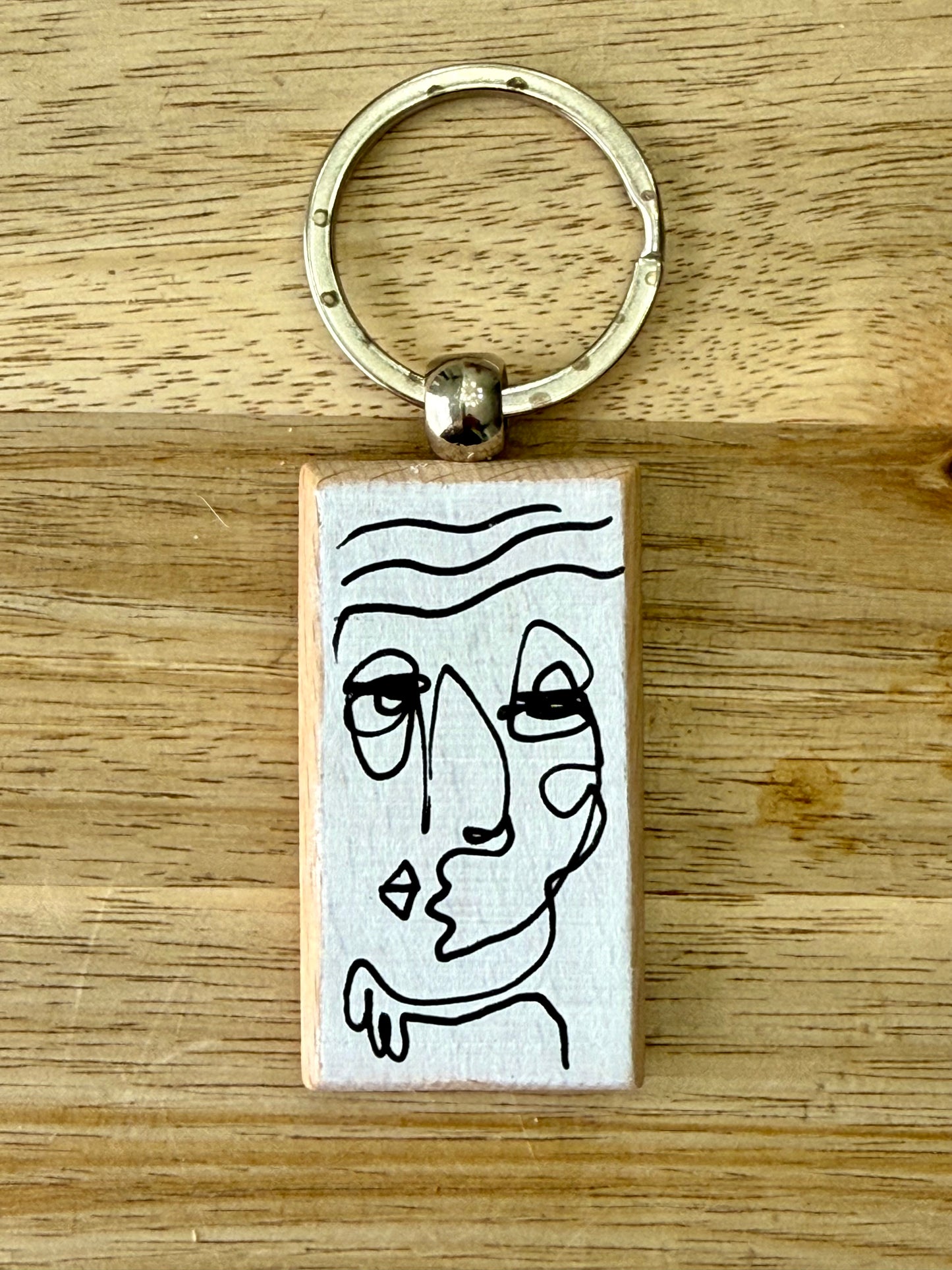 Hand-Painted Wooden Keychain – Signed by Lisa – Limited Edition