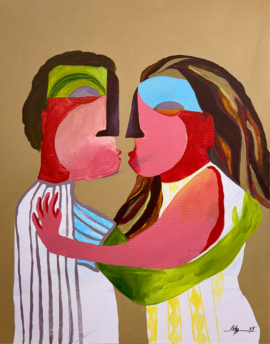 PAINTING ORIGINAL ACRYLIC ON CANVAS (READY TO HANG) CUBAN ART 24”X30” By LISA.