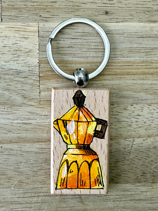 Hand-Painted Wooden Keychain – Signed by Lisa – Limited Edition