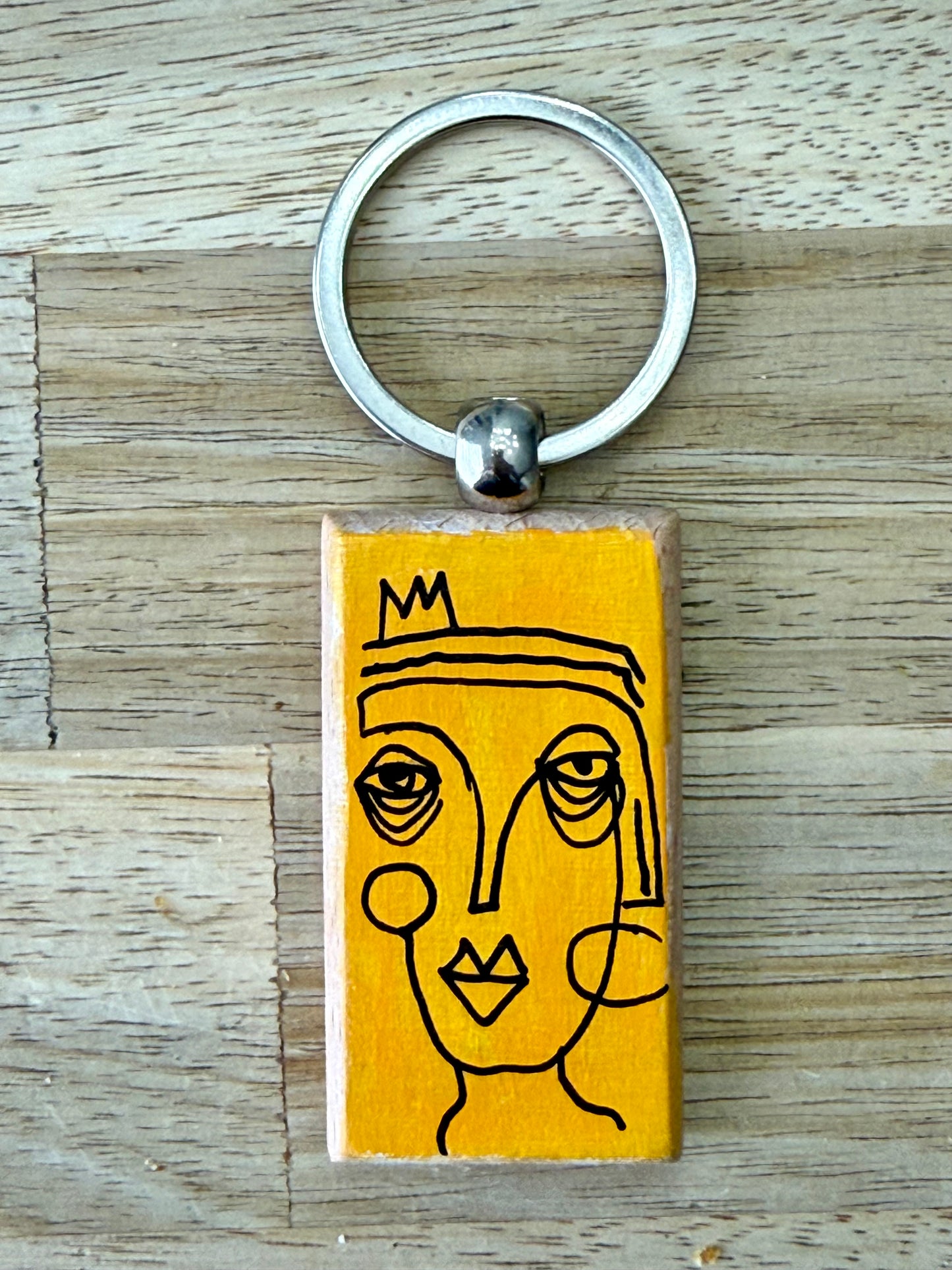 Hand-Painted Wooden Keychain – Signed by Lisa – Limited Edition