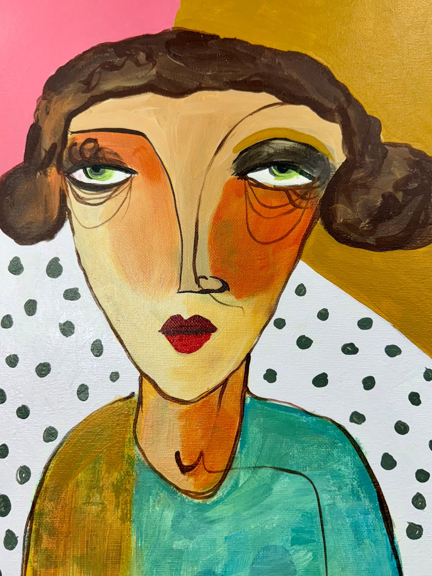 PAINTING ORIGINAL ACRYLIC ON CANVAS (READY TO HANG) 16”X20”By Lisa